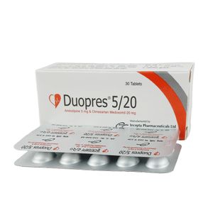 Duopres 5/20 5mg+20mg Tablet