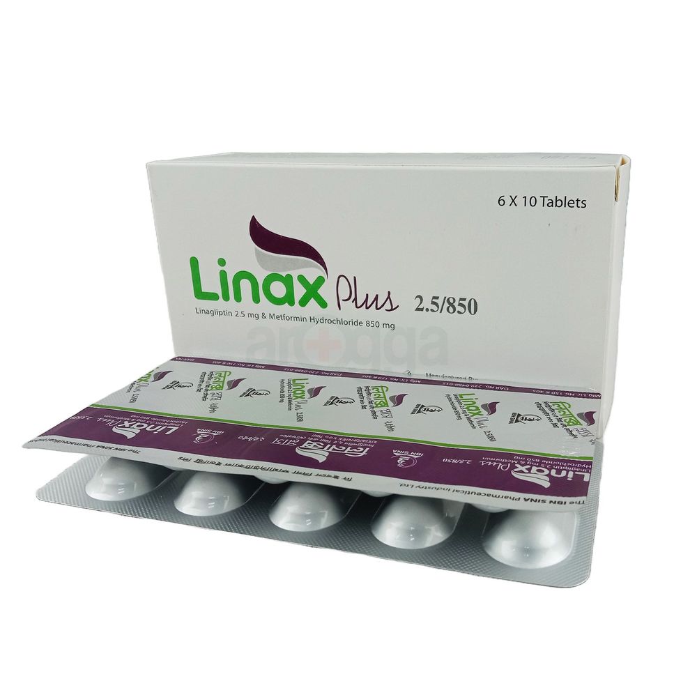 Linax Plus 2.5/850 2.5mg+850mg Tablet