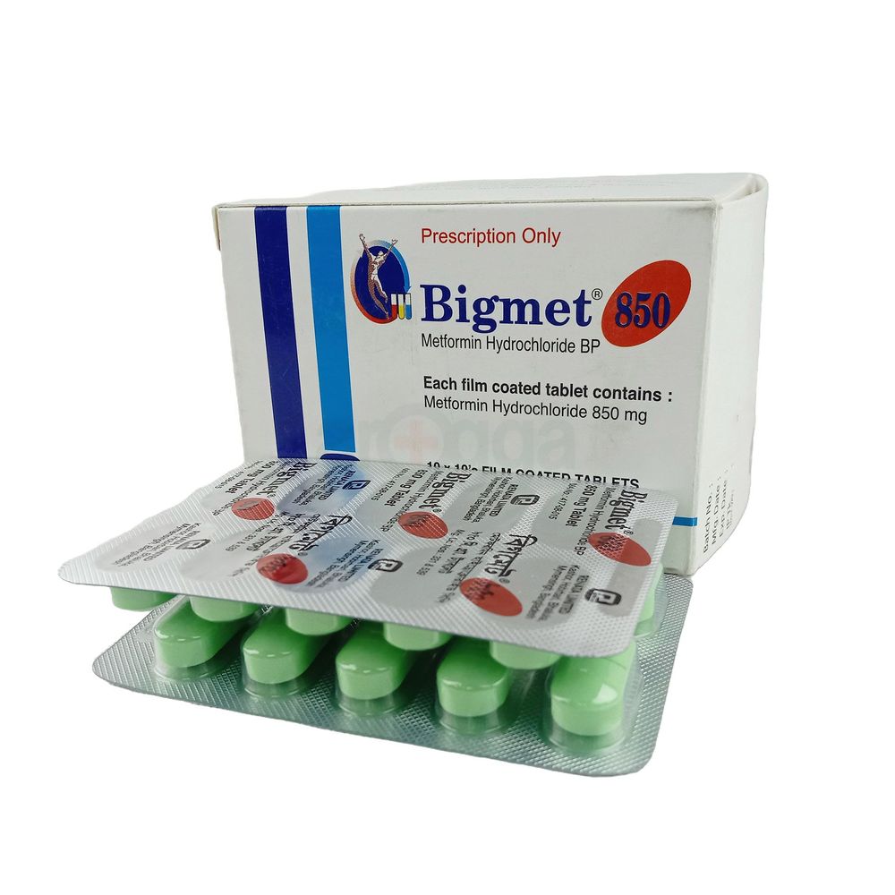 Bigmet 850mg Tablet