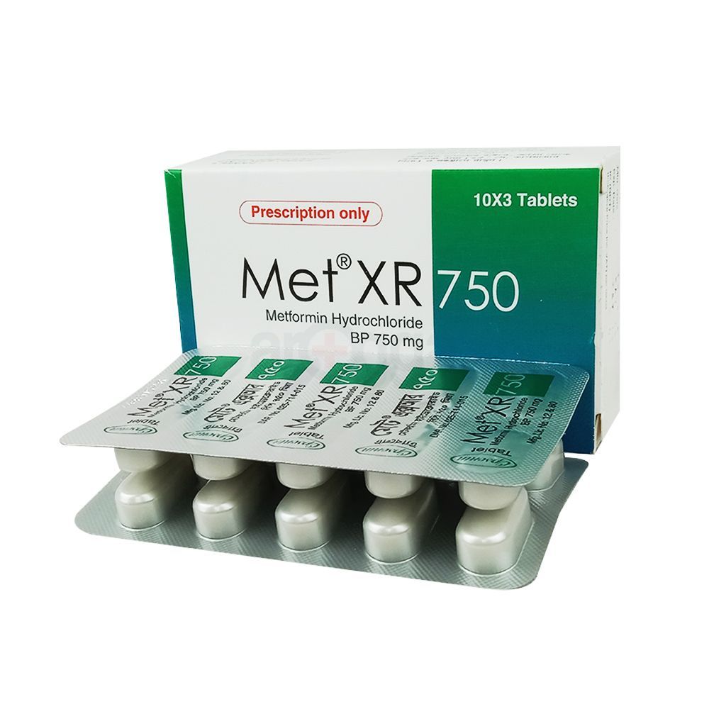 Met XR 750mg Tablet