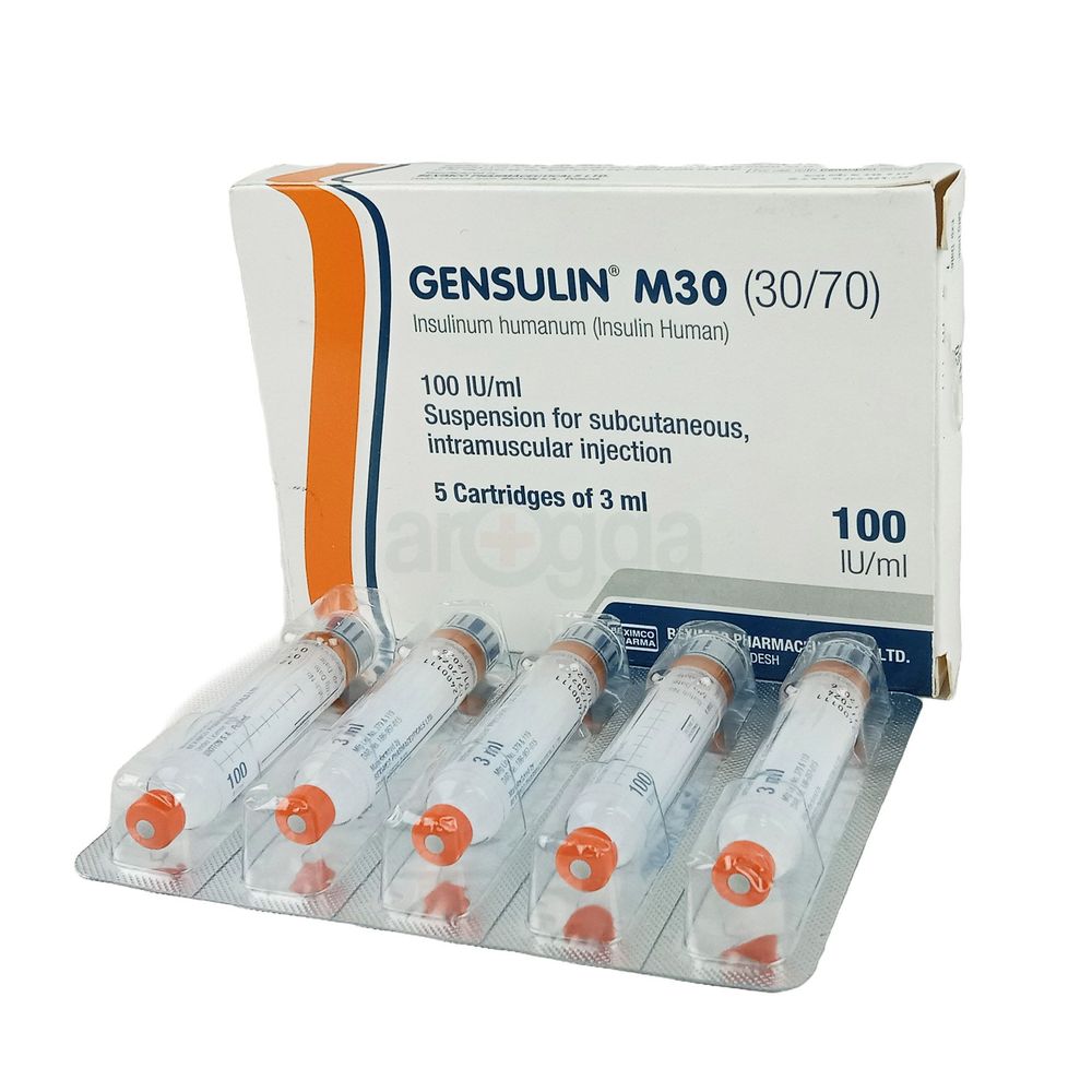 Gensulin M30 Cartidge 100IU/ml Injection