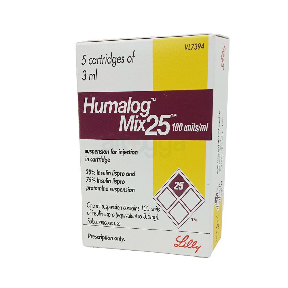 Humalog Mix 25/75 Cartidge 75%+25% Injection