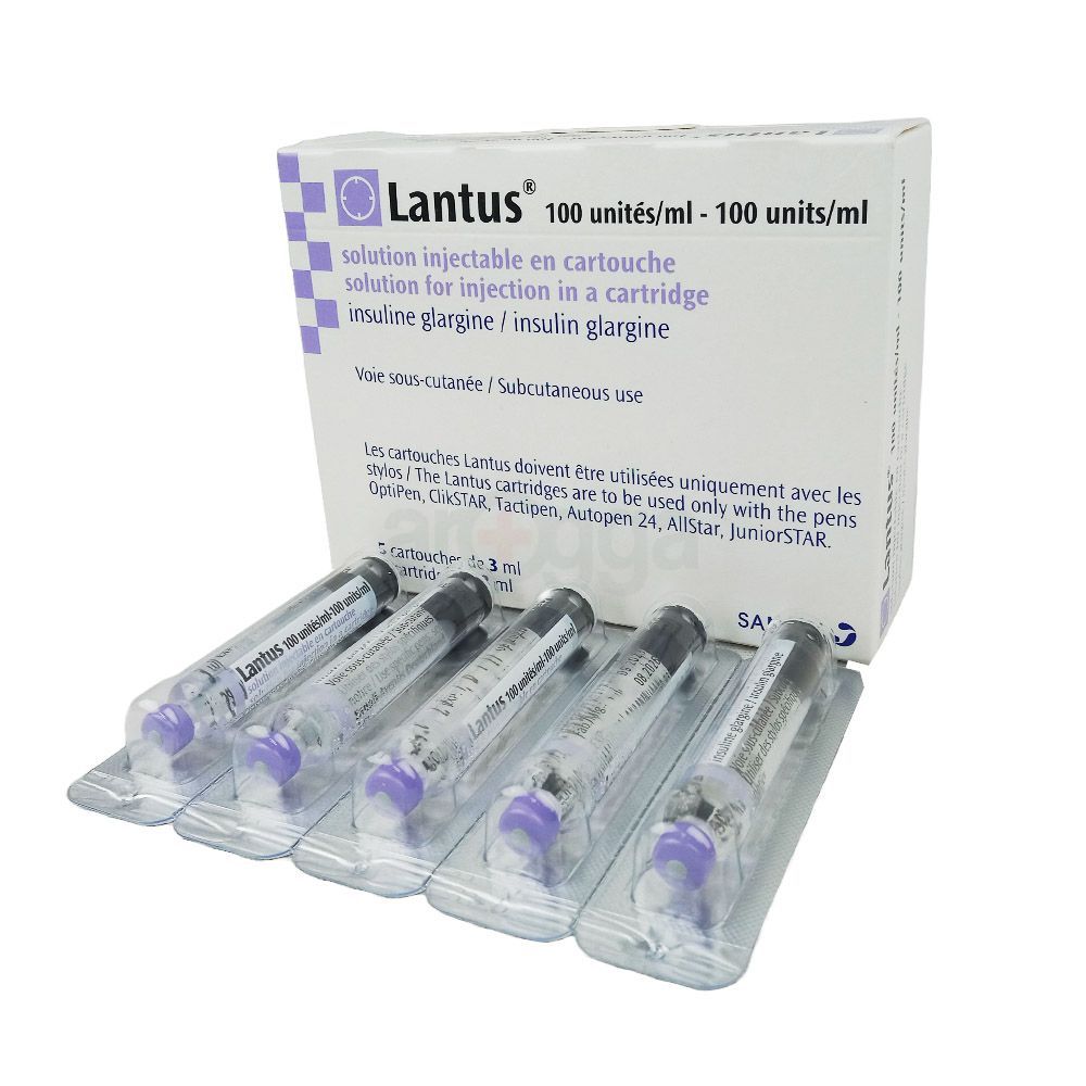 Lantus Cartidge 100IU/ml SC Injection