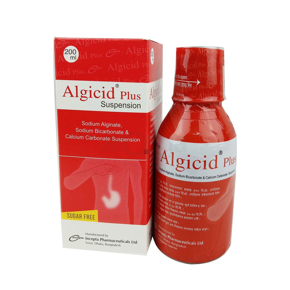 Algicid Plus 500mg+267mg+160mg/10ml Suspension