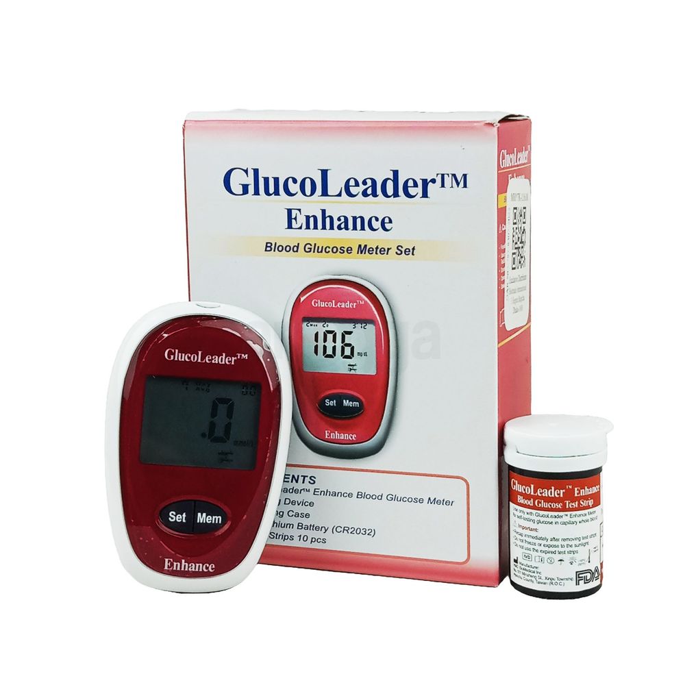 GlucoLeader Blood Glucose Monitoring System (Red)  