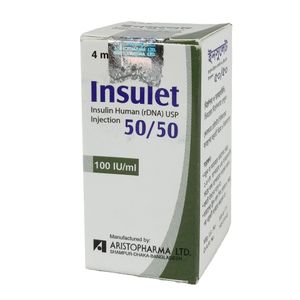 Insulet 50/50 4ml 100IU/ml Injection