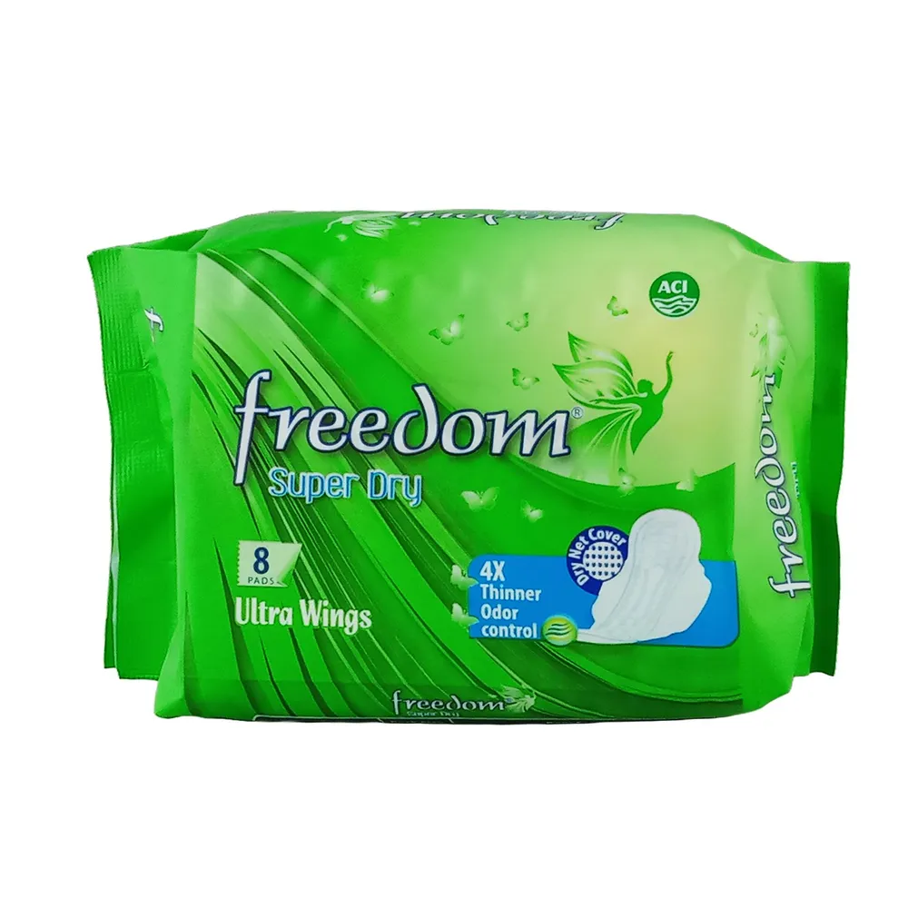 Freedom Super Dry Ultra Wings Sanitary Napkin 8 Pads  