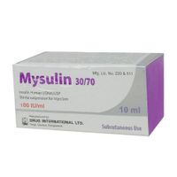 Mysulin 30/70 Vial 100IU/ml Injection