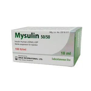 Mysulin 50/50 Vial 100IU/ml Injection