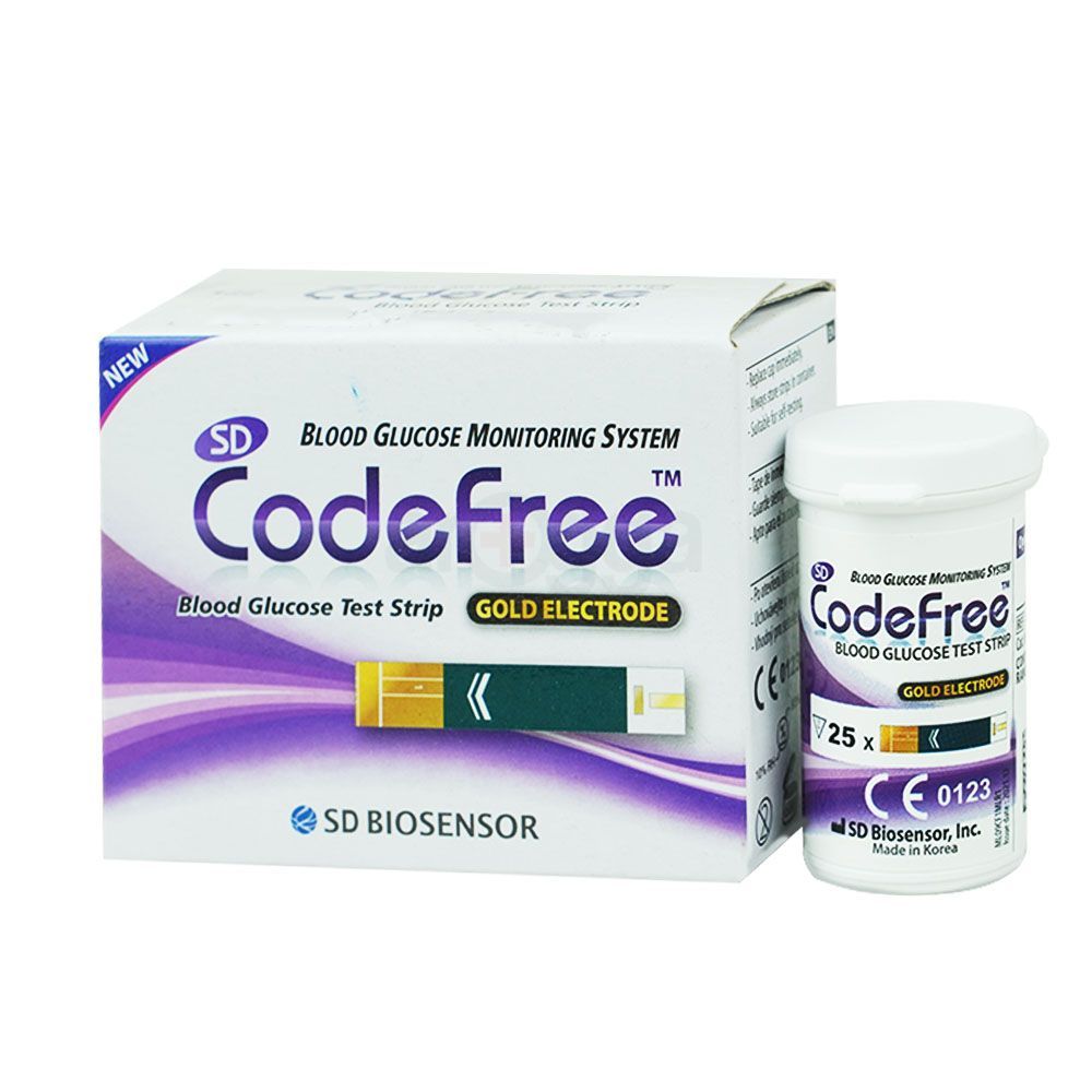 SD Code Free Blood Glucose Strip 25's Pack price in Bangladesh | Arogga