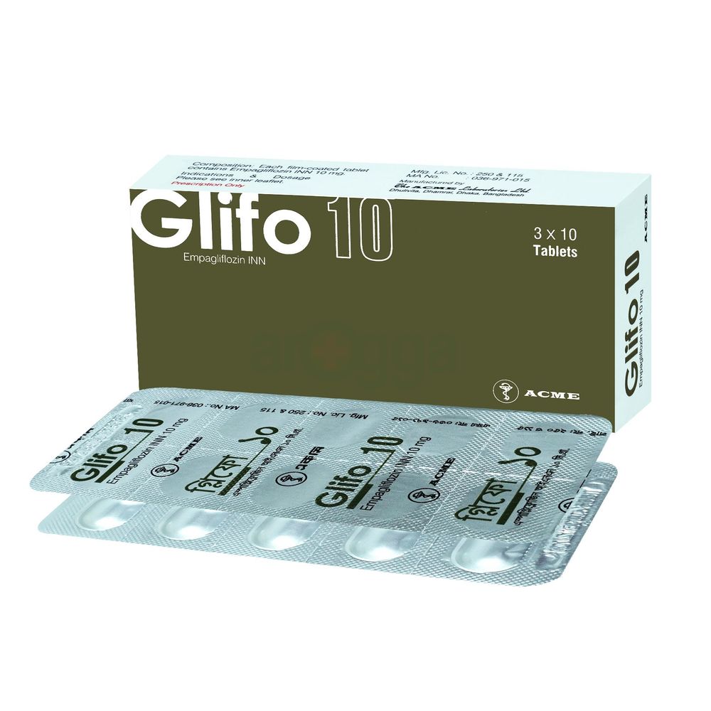 Glifo 10mg Tablet - Arogga Online Pharmacy