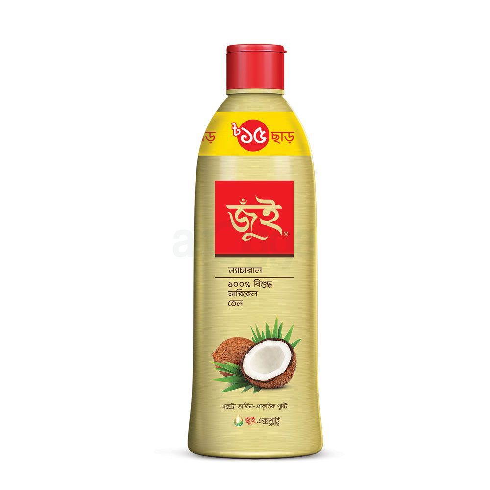 Jui Pure Coconut Oil 200ml Plastic Bottle (15 Taka OFF )  