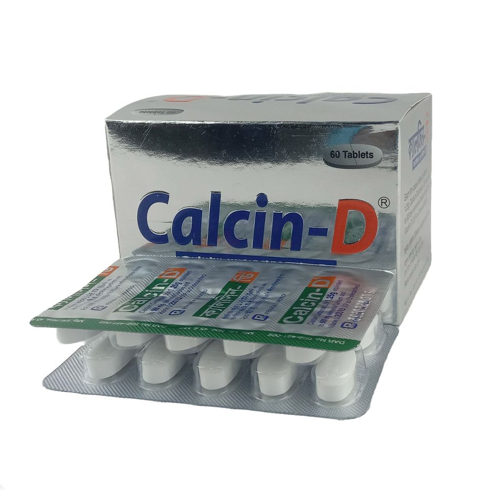 Calcin D 500mg+200IU Tablet