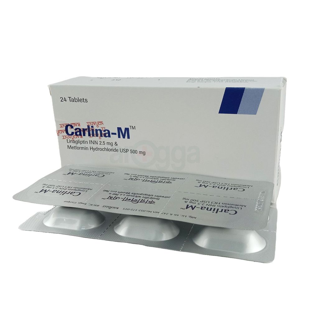 Carlina M 500 2.5mg+500mg Tablet