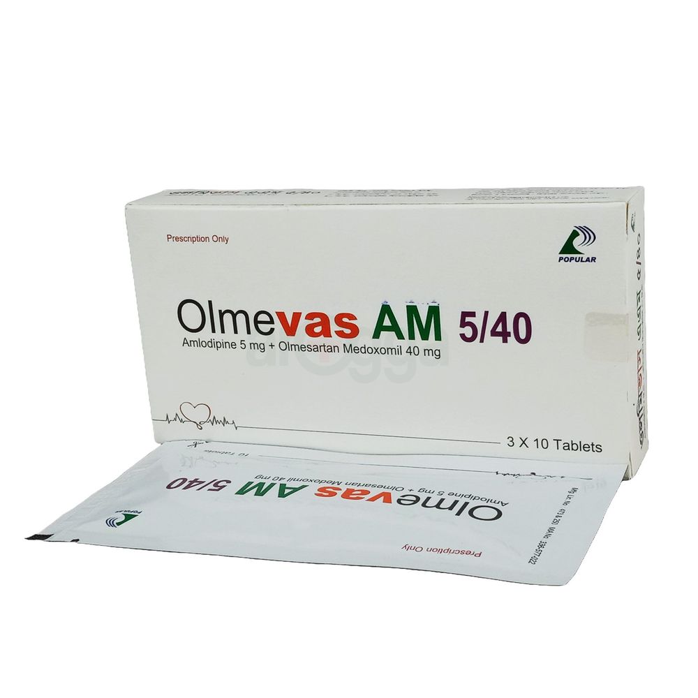 Olmevas AM 5/40 5mg+40mg Tablet