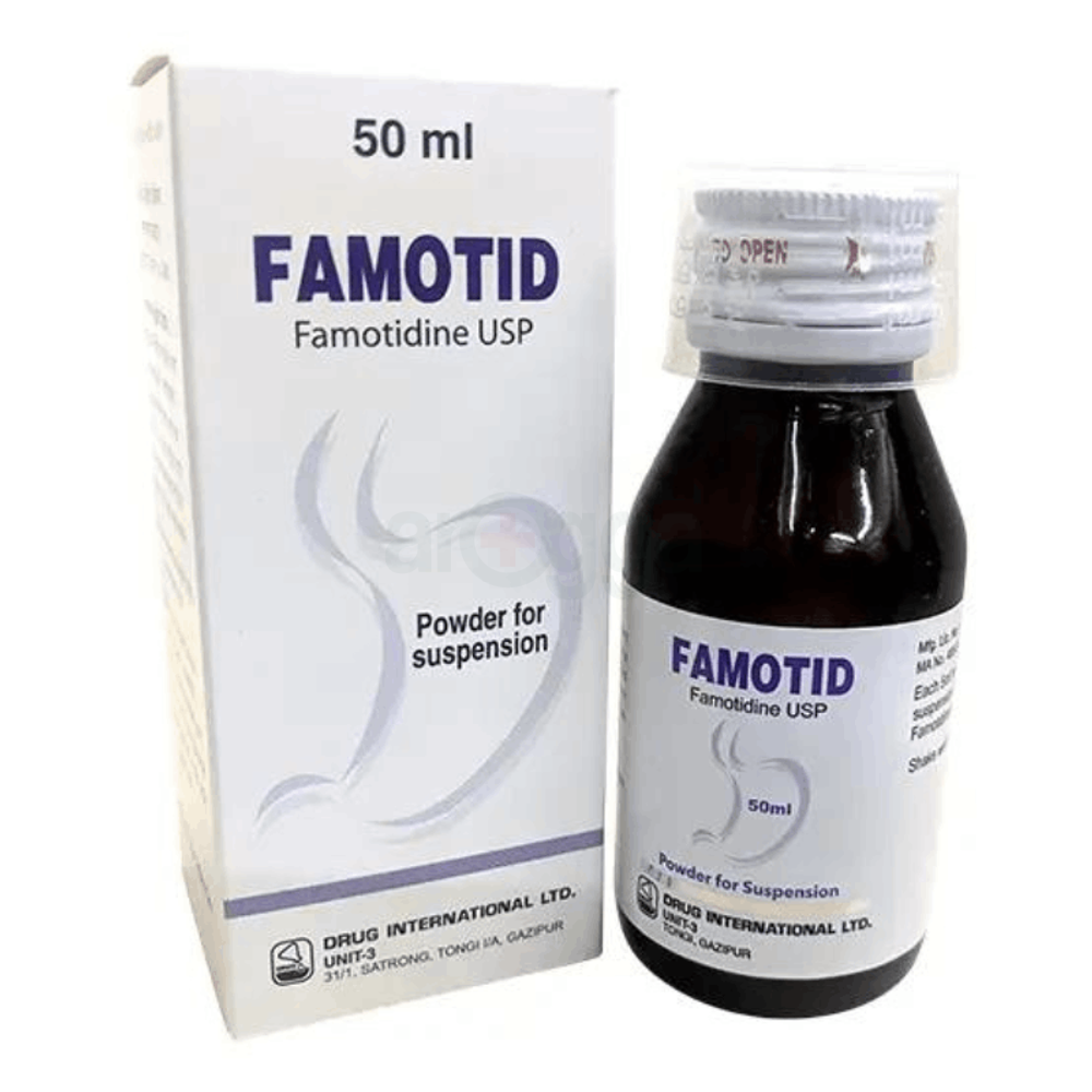 Famotid 50ml Syrup 40mg/5ml Syrup