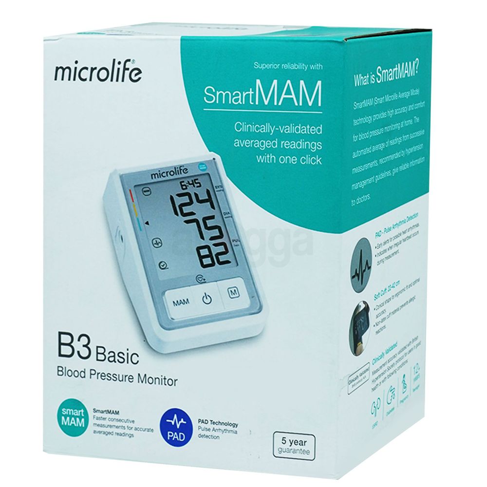 Microlife Smart MAM Blood Pressure Machine Digital Blood Pressure Monitor Machine ( B3 Basic)  