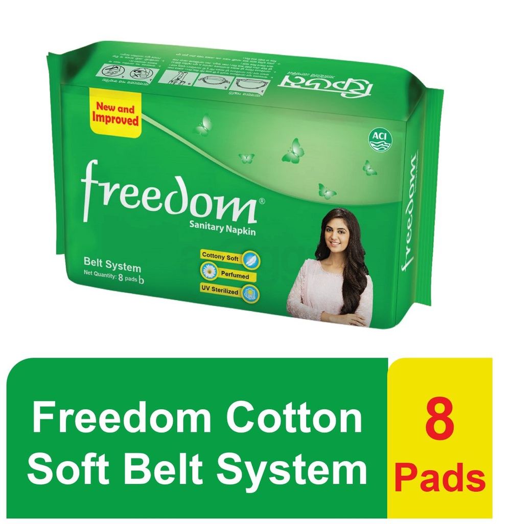 Freedom Sanitary Napkin Belt 8 pads  
