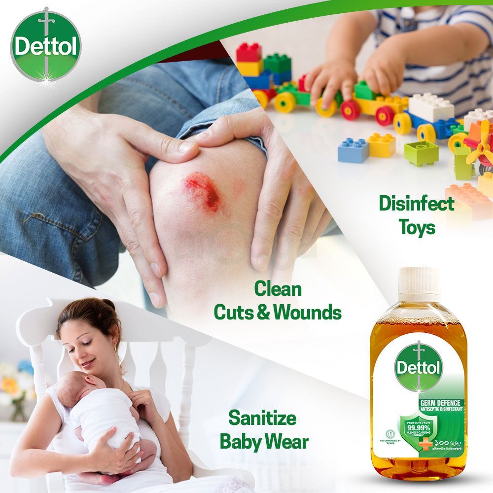Dettol Antiseptic Disinfectant Liquid 100ml for First Aid, Medical & Personal Hygiene - Use Diluted  