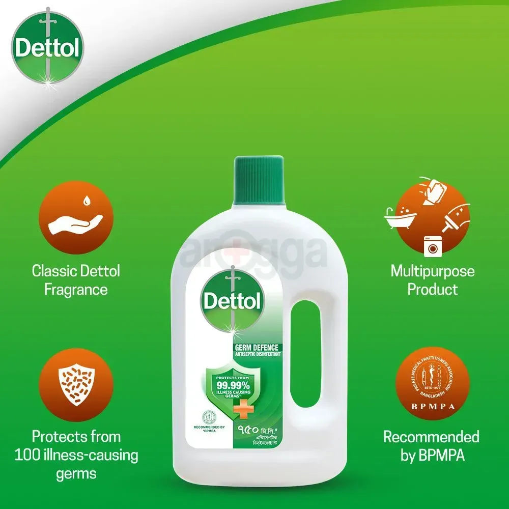 Dettol Antiseptic Disinfectant Liquid 750ml for First Aid, Medical & Personal Hygiene- use diluted  
