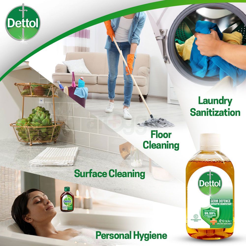 Dettol Antiseptic Disinfectant Liquid 50ml for First Aid, Medical & Personal Hygiene - Use Diluted  