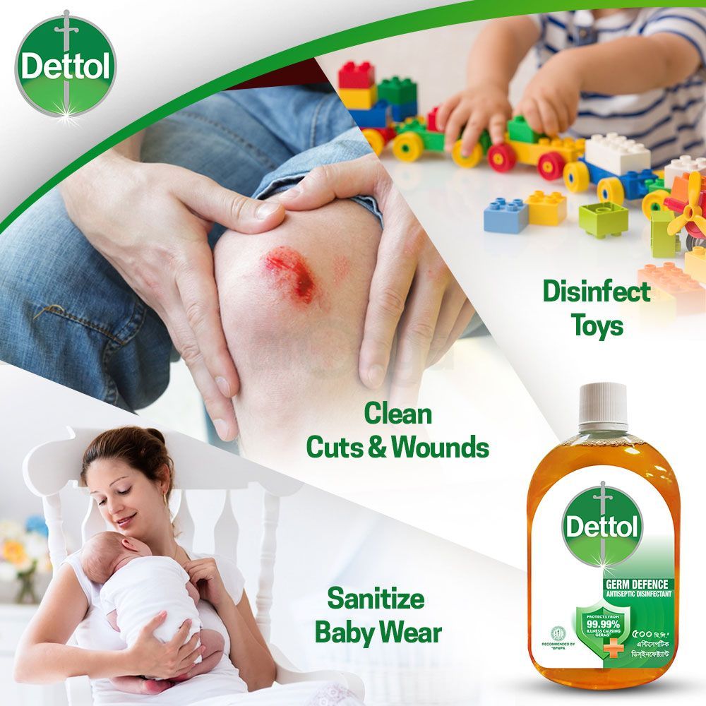 Dettol Antiseptic Disinfectant Liquid 50ml for First Aid, Medical & Personal Hygiene - Use Diluted  
