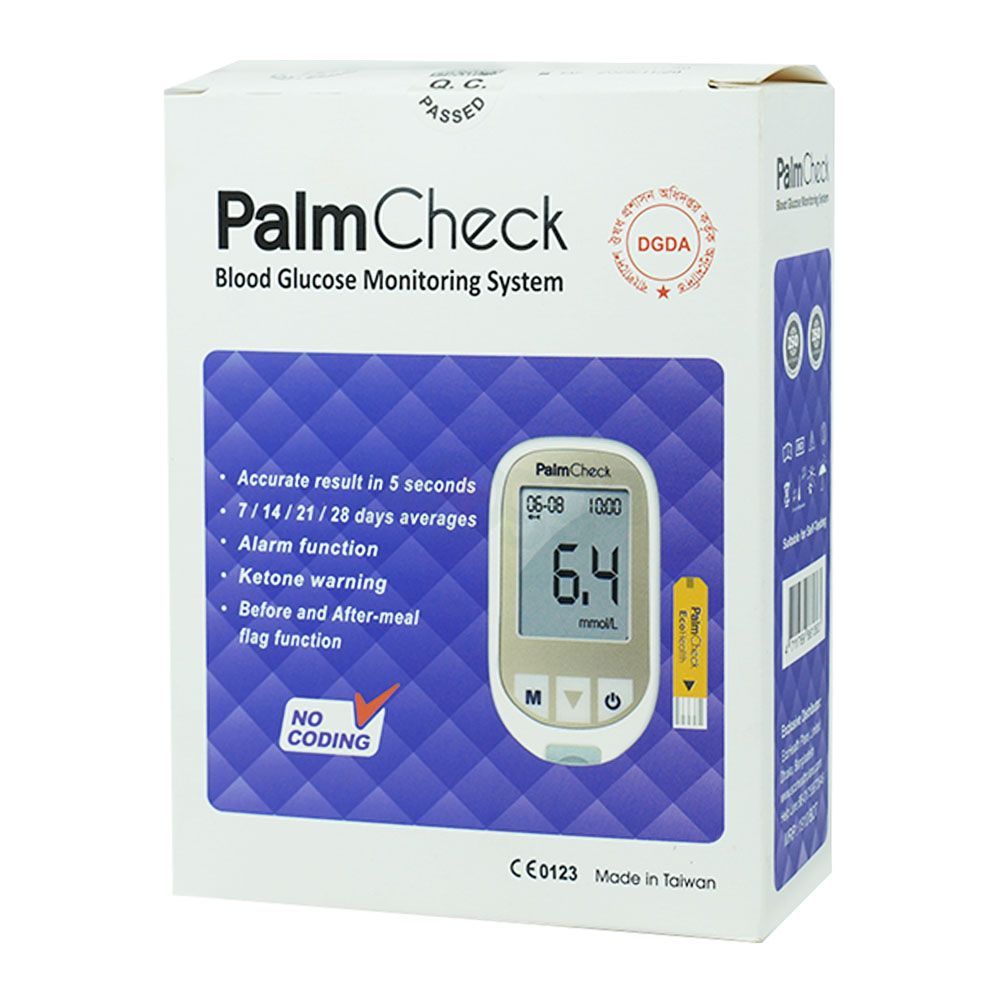 PalmCheck Blood Glucose Monitoring System  