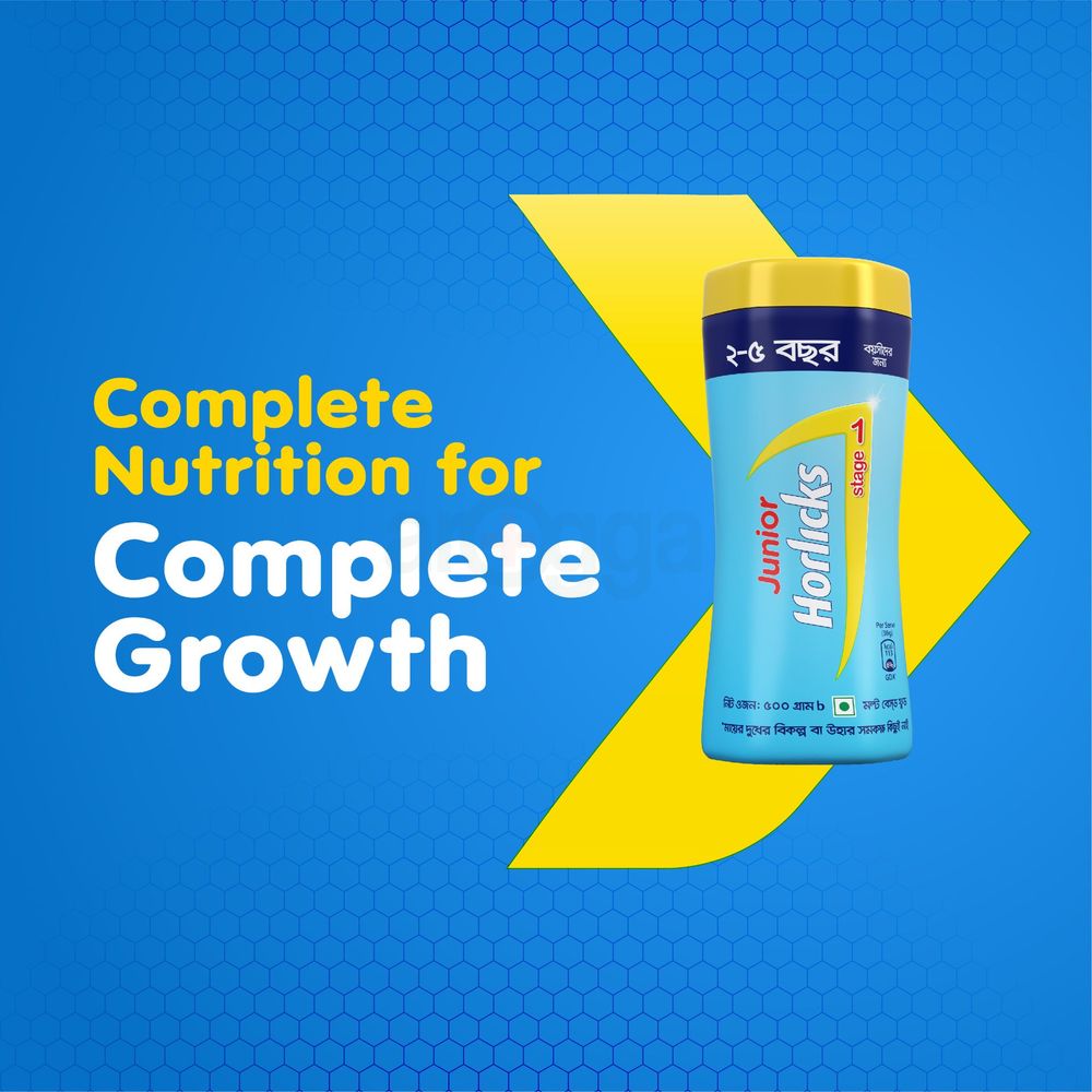 Junior Horlicks Health and Nutrition Drink Container 500g Stage -1  