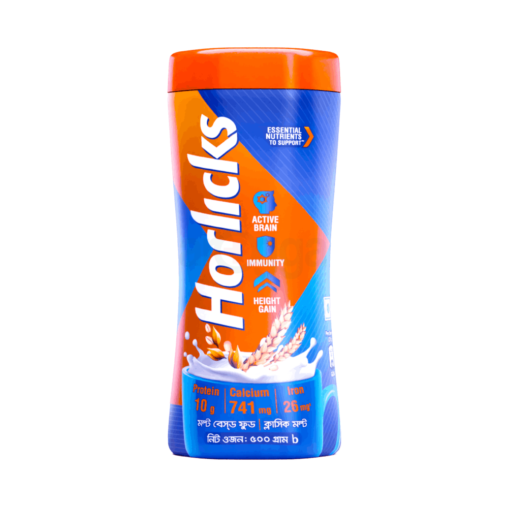 Standard Horlicks Health and Nutrition Drink Jar 500g  