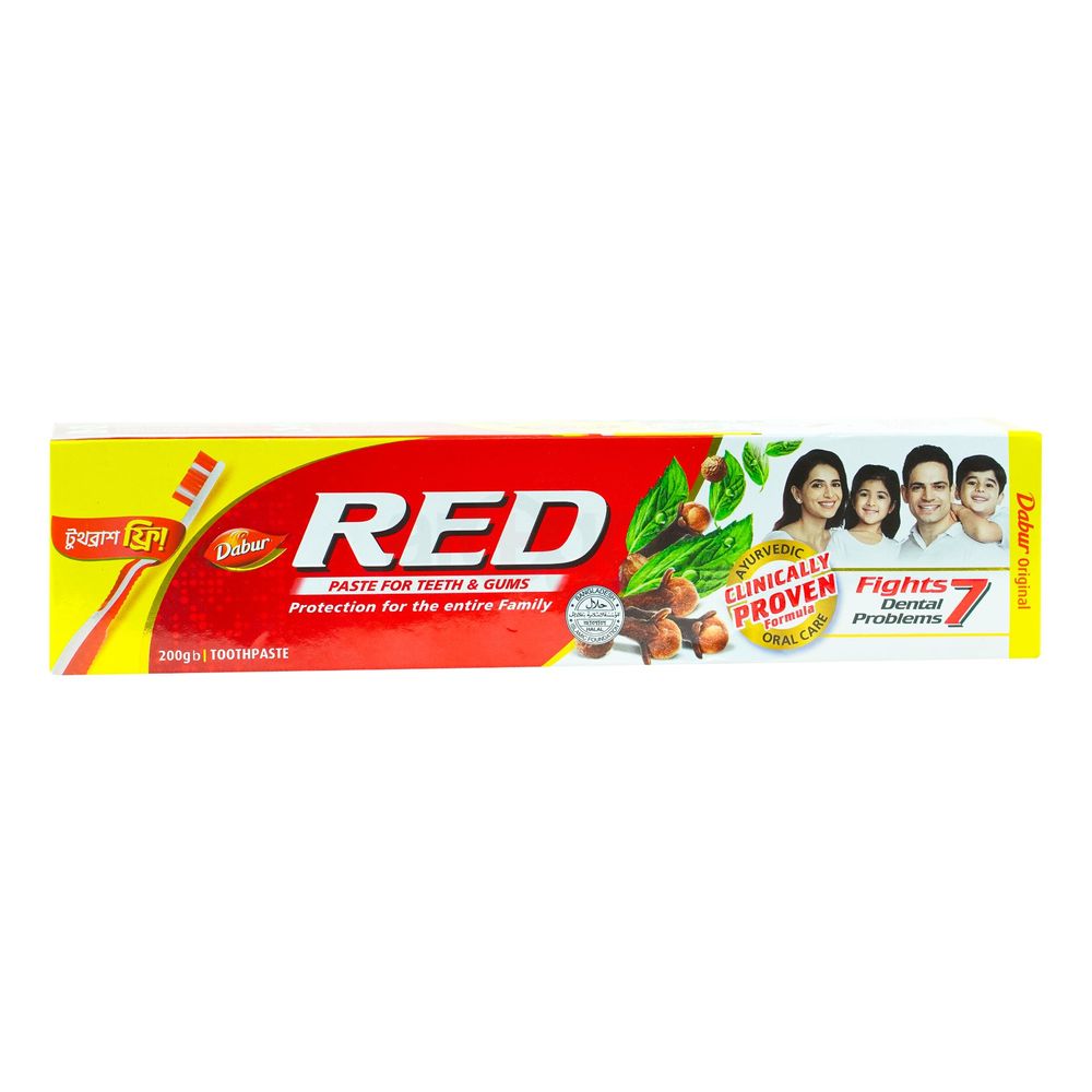 Dabur Meswak Toothpaste 200gm(প্যাকের ভেতরে একটি টুথব্রাশ ফ্রি)  