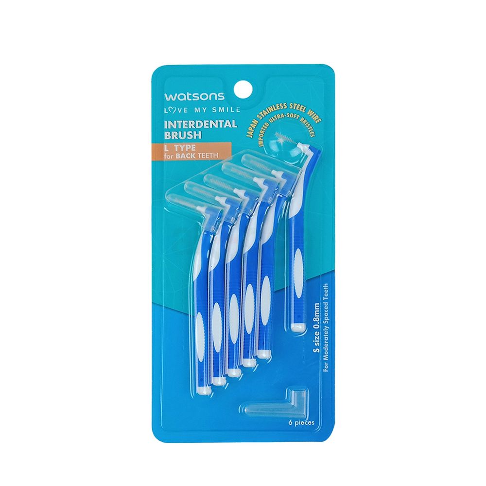 Interdental Brush (Watsons) L Type For Moderately Spaced Teeth Brush