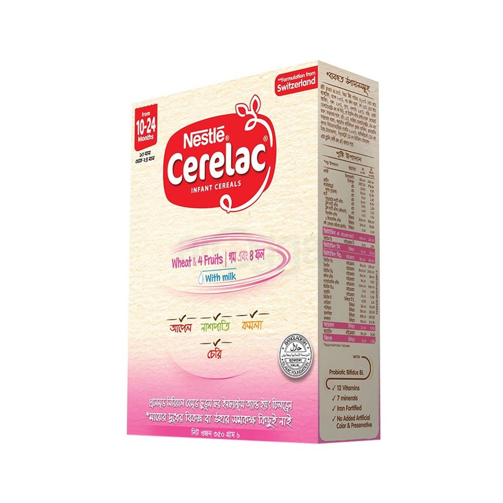 Nestlé Cerelac Wheat & 4 Fruits (10+24Month) Stage-3  