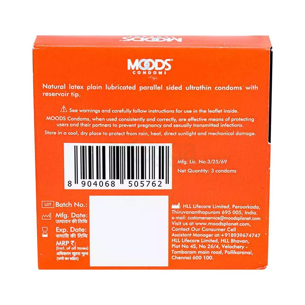 Moods Ultra Thin Condom 3 pcs Pack  