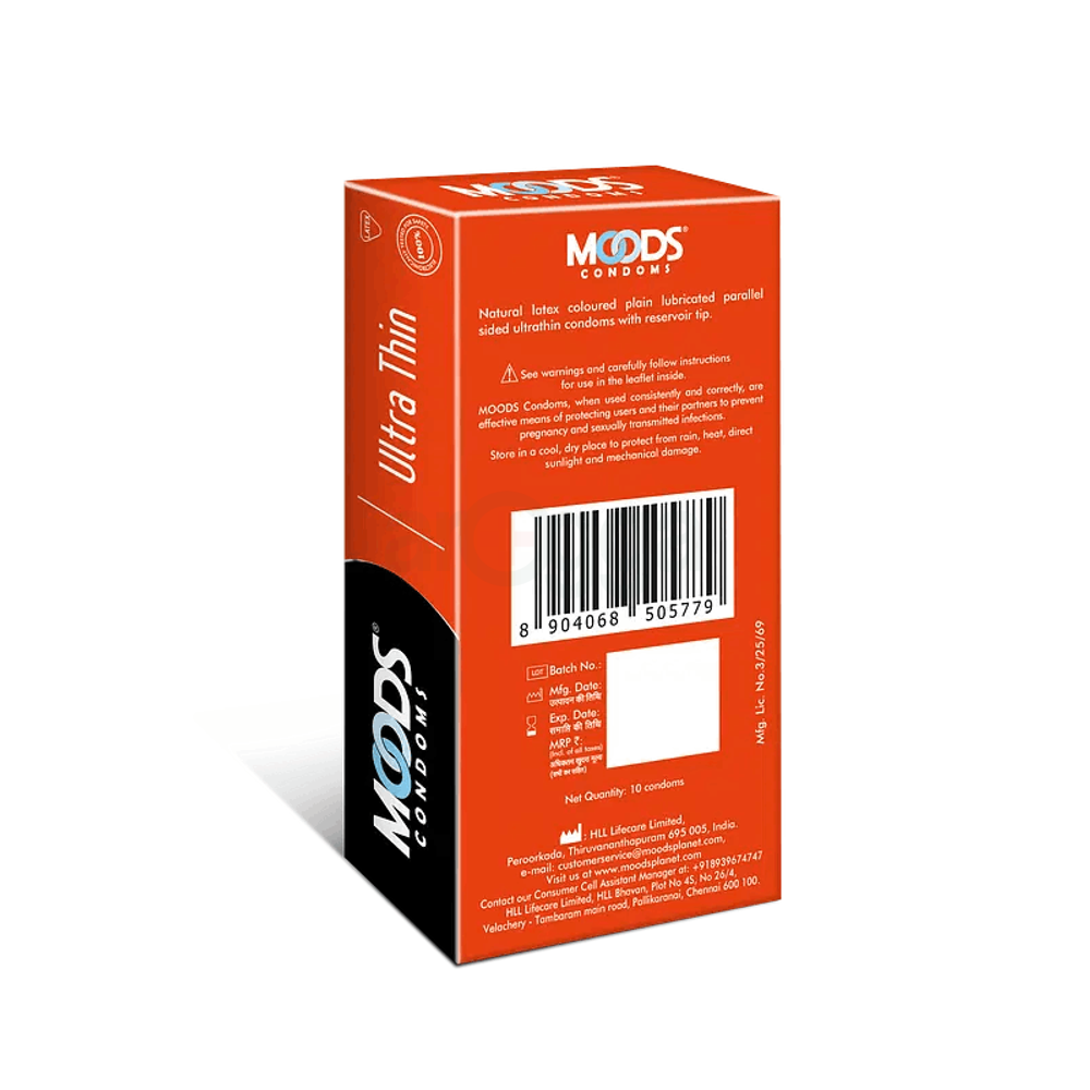 Moods Ultra Thin Condom - 10Pcs Pack  