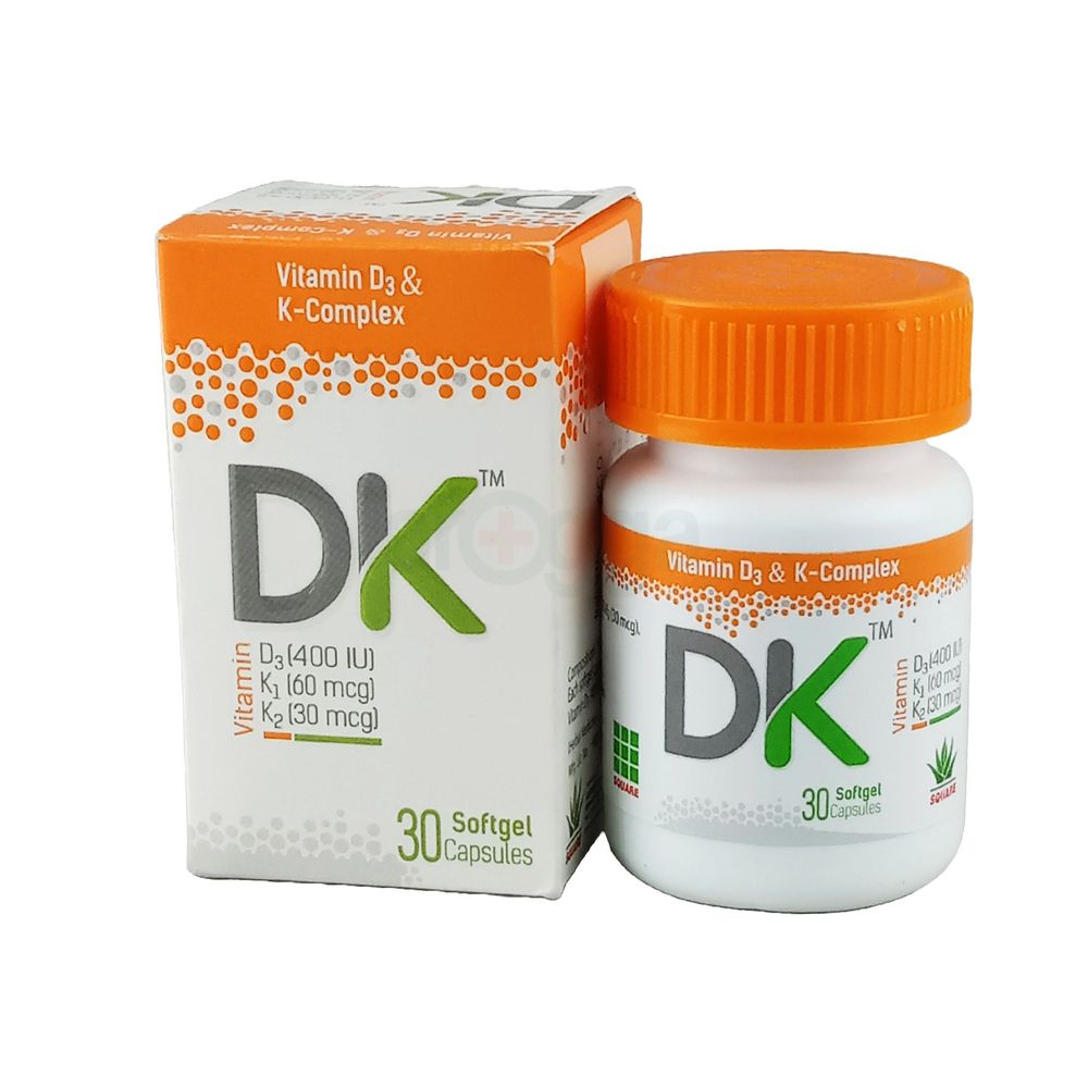 DK (30) Pot 400IU+60mcg+30mcg capsule