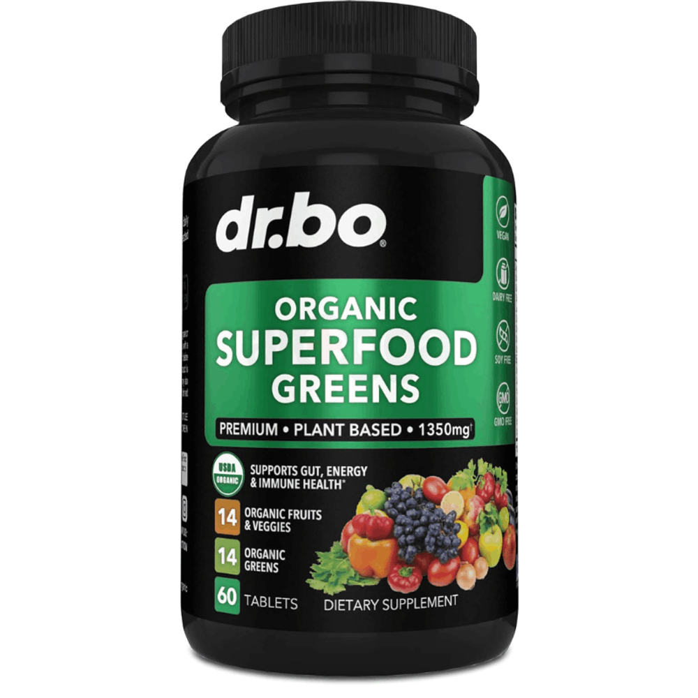 Dr.bo Organic Superfood Greens & Fruit 60 Tablets  