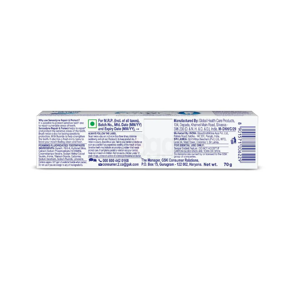 Sensodyne Repair and Protect Toothpaste 70g  
