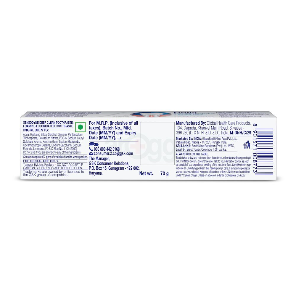 Sensodyne Deep Clean Toothpaste 70g  