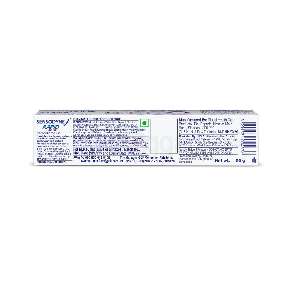 Sensodyne Rapid Relief Toothpaste 80g  