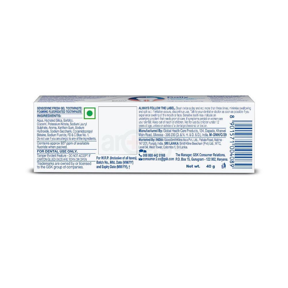 Sensodyne Fresh Gel Toothpaste  40g  