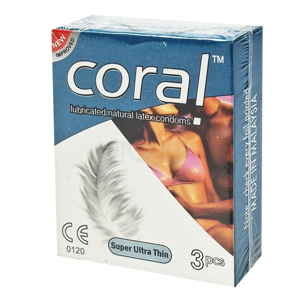 Coral Condom Supper Ultrathin With Flavours 3's Pack  