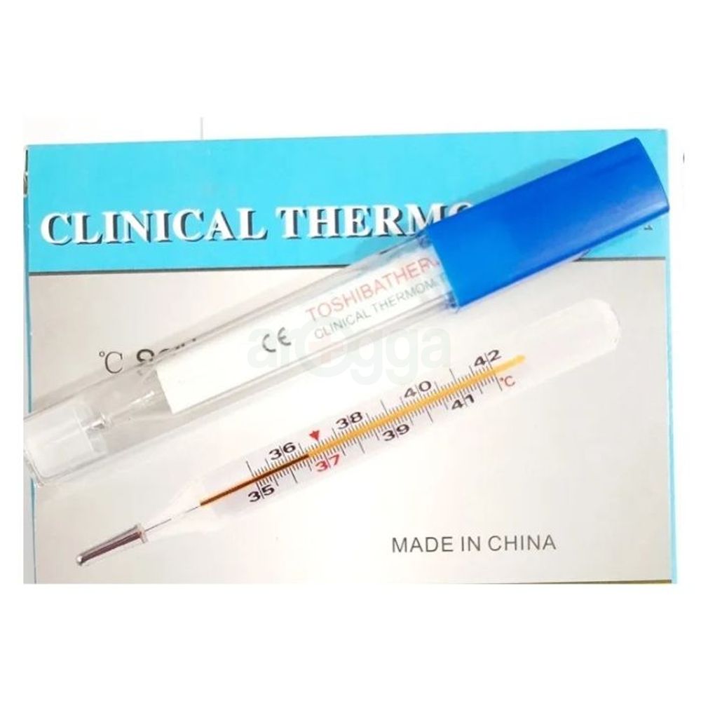 TOSHIBA Clinical Glass Thermometer (Manual & Mercury)  