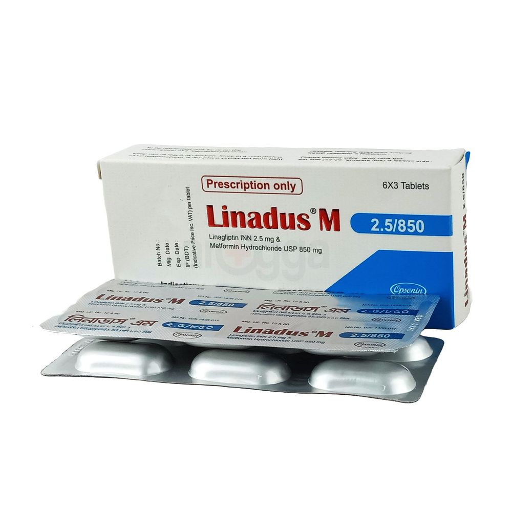 Linadus-M 850 2.5mg+850mg Tablet