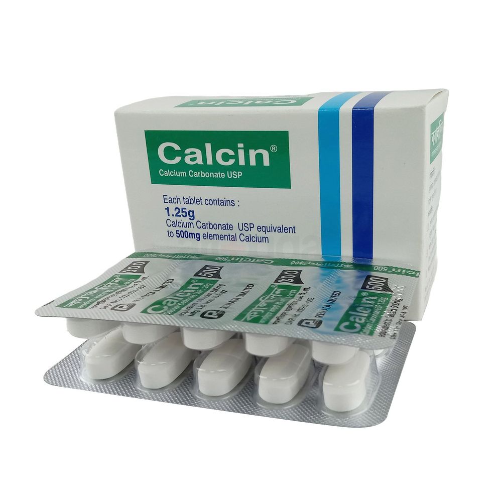 Calcin 500 /1.25g 500mg Tablet