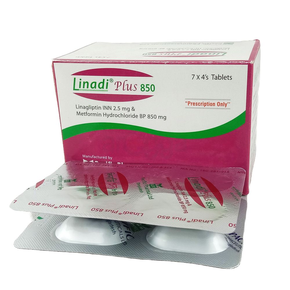 Linadi Plus 850 2.5mg+850mg Tablet