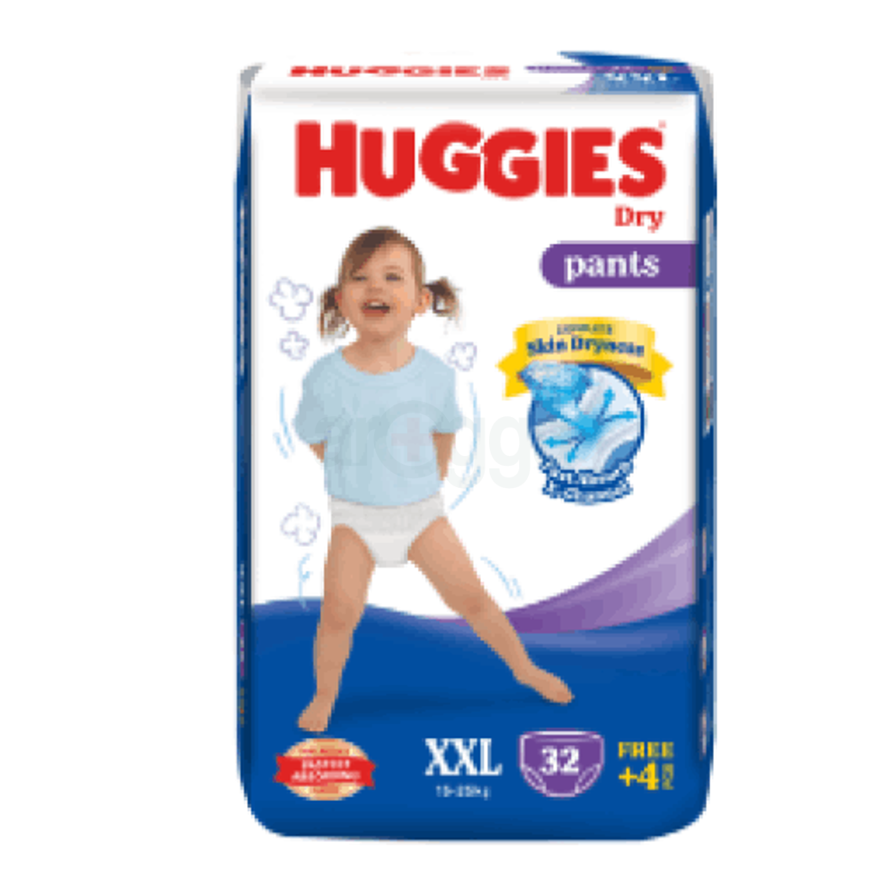 Huggies Dry Pants Diaper XXL 32 4 s Pack Malaysian Arogga Online 
