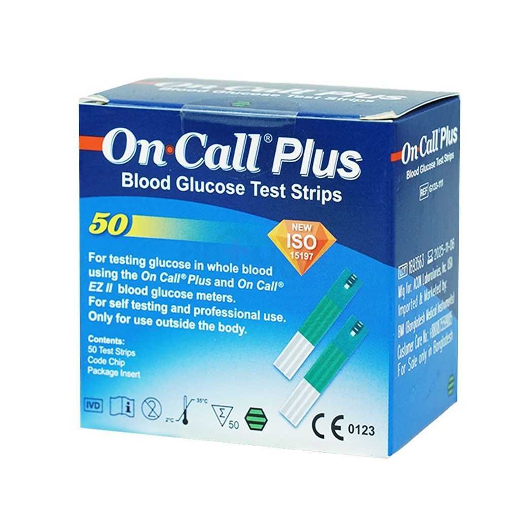 On Call Plus Blood Glucose Test Strip 25pcs  