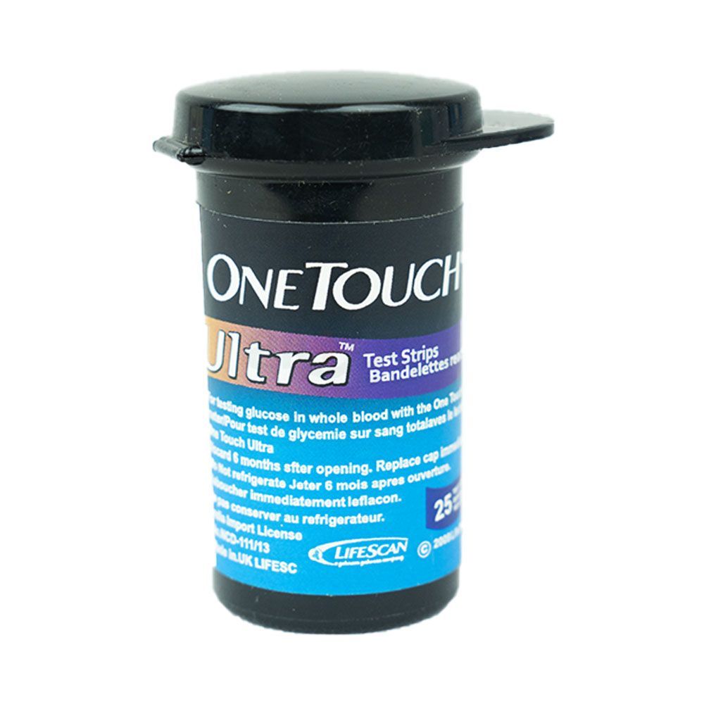 One Touch Ultra Blood Glucose Strip 25's Pack  