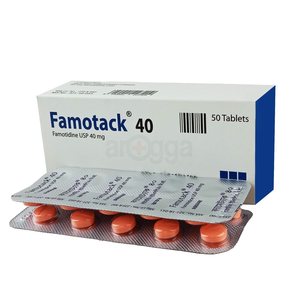 Famotack 40mg Tablet