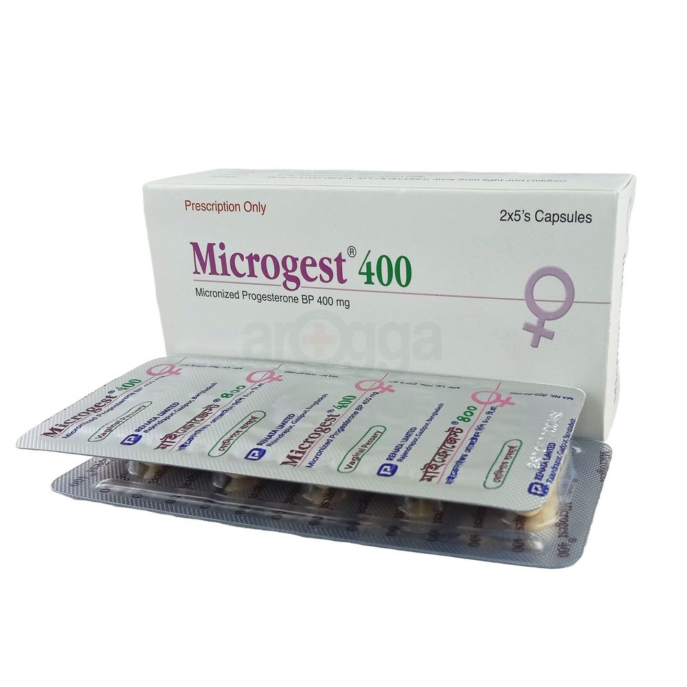 Microgest 400 Vaginal Pessary 400mg Capsule